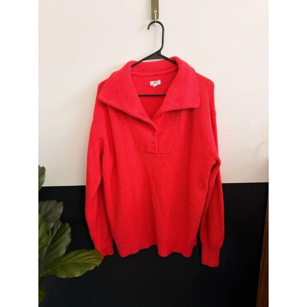 Aerie Size XS Mock Neck Knit Sweater